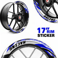 Autocollant de jante amovible J01 17 pouces, 2 pièces, avant et arrière, pour Aprilia Tuono V4R