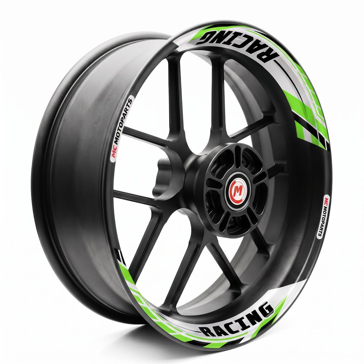 Autocollant de jante amovible J01 17 pouces, 2 pièces, avant et arrière, pour Aprilia Tuono V4R