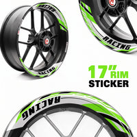 Autocollant de jante amovible J01 17 pouces, 2 pièces, avant et arrière, pour Aprilia Tuono V4R