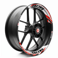 Autocollant de jante amovible J01 17 pouces, 2 pièces, avant et arrière, pour Aprilia Tuono V4R