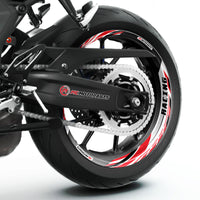 Autocollant de jante amovible J01 17 pouces, 2 pièces, avant et arrière, pour Aprilia Tuono V4R