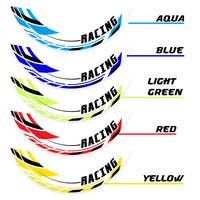 J01 17'' Llanta delantera y trasera extraíble pegatina de llanta de 2 piezas para Aprilia Tuono V4R