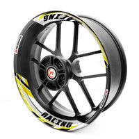 J01 17'' Llanta delantera y trasera extraíble pegatina de llanta de 2 piezas para Aprilia Tuono V4R