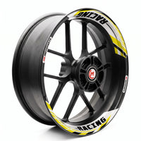 Autocollant de jante amovible J01 17 pouces, 2 pièces, avant et arrière, pour Aprilia Tuono V4R