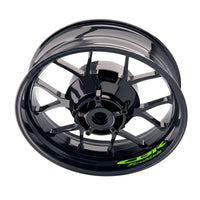 Honda CBR Fireblade inner rim sticker set, black wheel decals, bike model-specific rim decals by StickerBao on motorcycle wheels