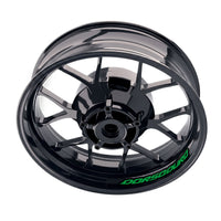 Aprilia DORSODURO 1200, 750, 900 wheel rim decal set by StickerBao, bike-specific inner rim stickers for enhanced wheel appearance.
