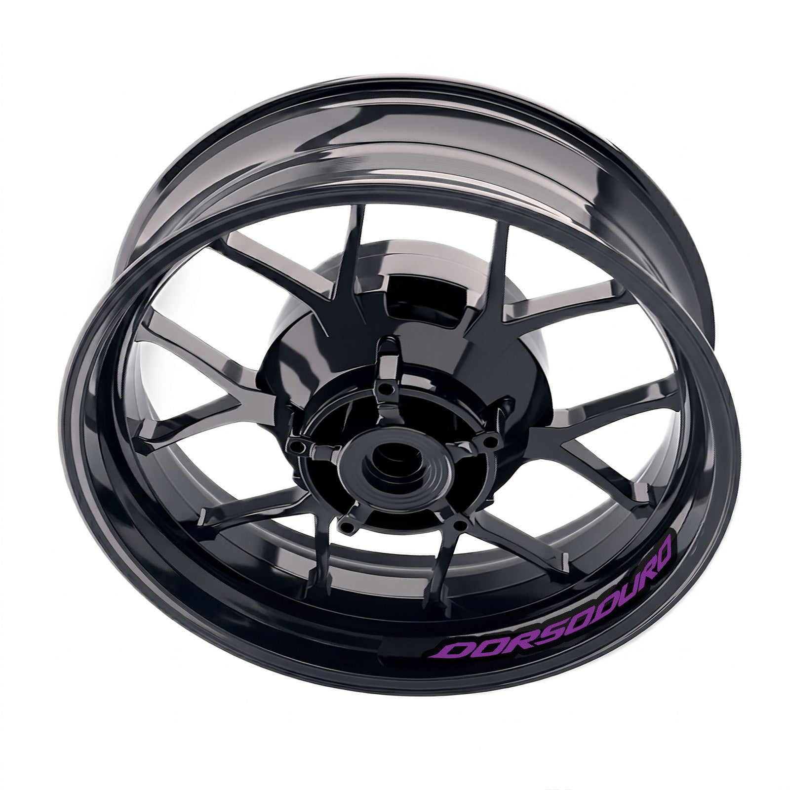 Aprilia Dorsoduro 1200, 750, 900 wheel rim stickers set by StickerBao, bike-specific decal decals for stylish wheel customization.