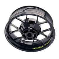 Kawasaki NINJA 650R inner rim sticker set by StickerBao, wheel decals with model-specific design for motorcycle rims.