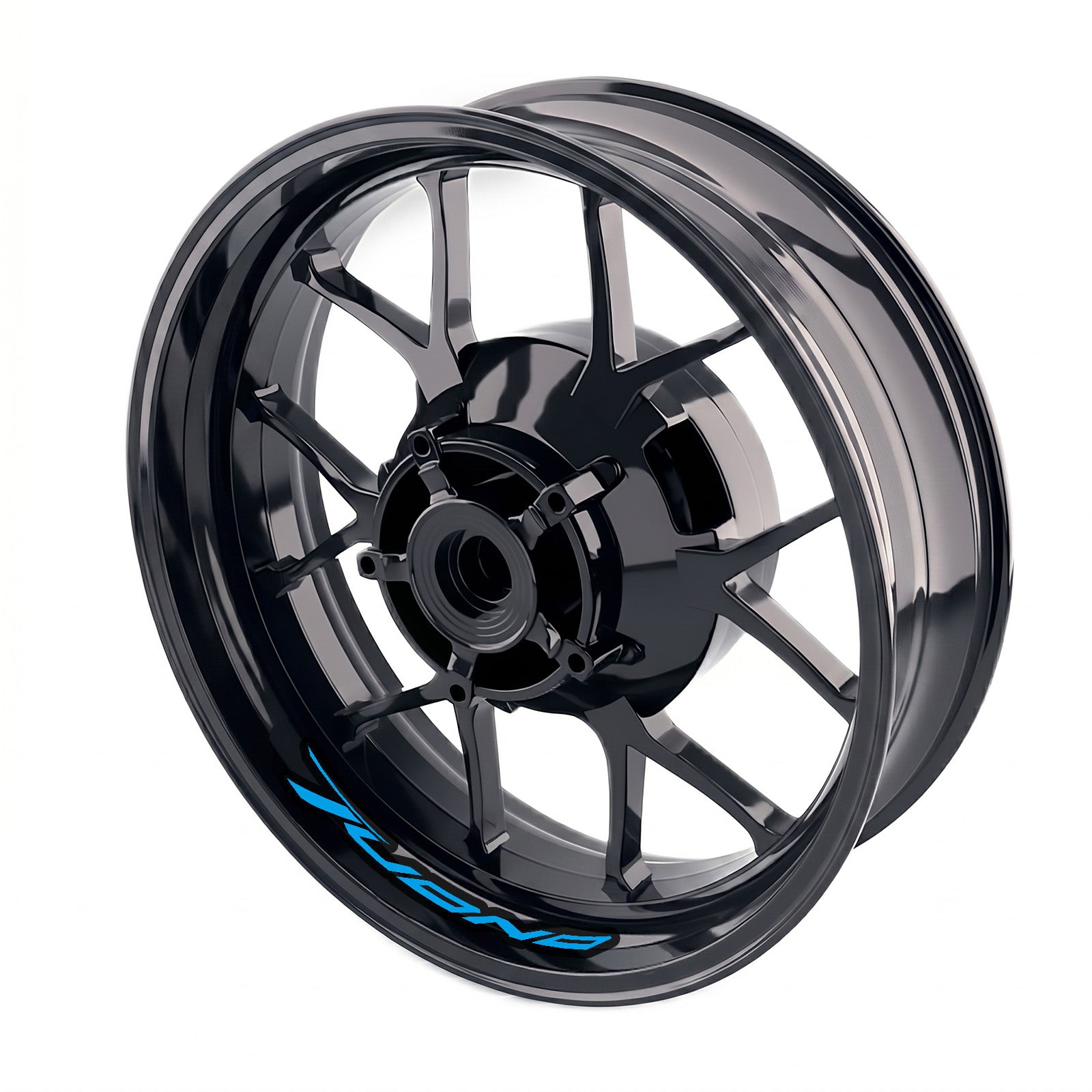 Aprilia Tuono 1000 R wheel stickers and rim decals set by StickerBao, featuring bike-specific inner rim decal design.