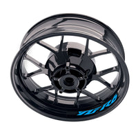 Yamaha YZF R6 inner rim sticker set by StickerBao, featuring wheel decals and rim decals for motorcycle wheel customization.