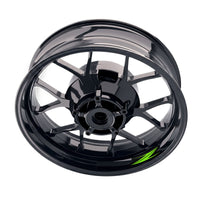 Kawasaki Z800 wheel rim sticker set by StickerBao, bike-specific decal decals for inner rims on motorcycle wheels.