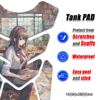 Gas Tank Sticker Motorcycle Tank Pad Protector Anti Slip Shield Abstract Anime MC Motoparts x StickerBao