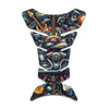 Gas Tank Sticker Motorcycle Tank Pad Protector Anti Slip Fish Bone Vintage Wave - MC Motoparts