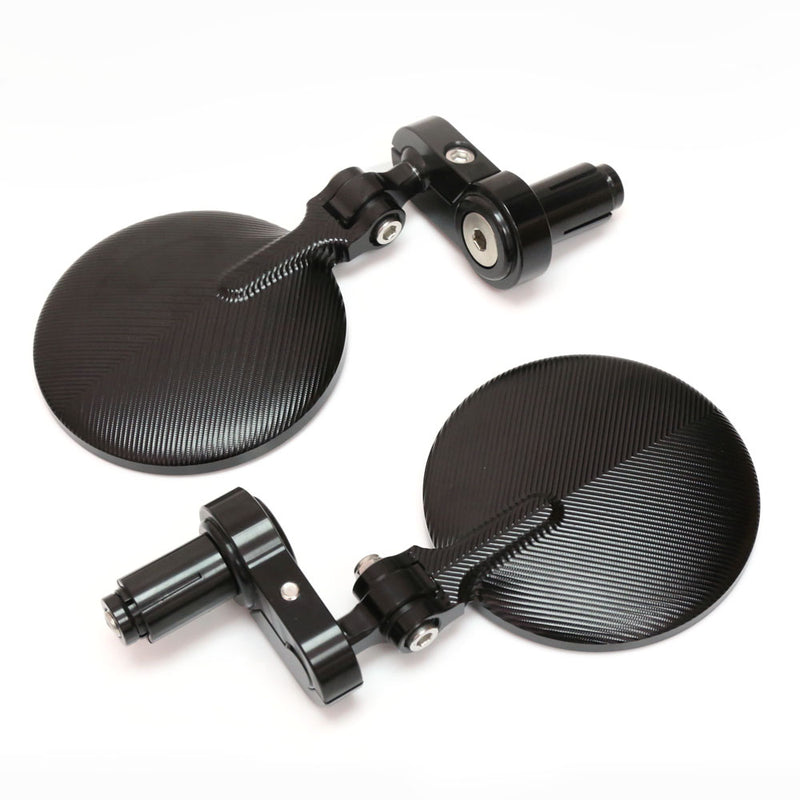 Fit Yamaha YZF R6 CNC Folding Round Bar End Mirrors - MC Motoparts