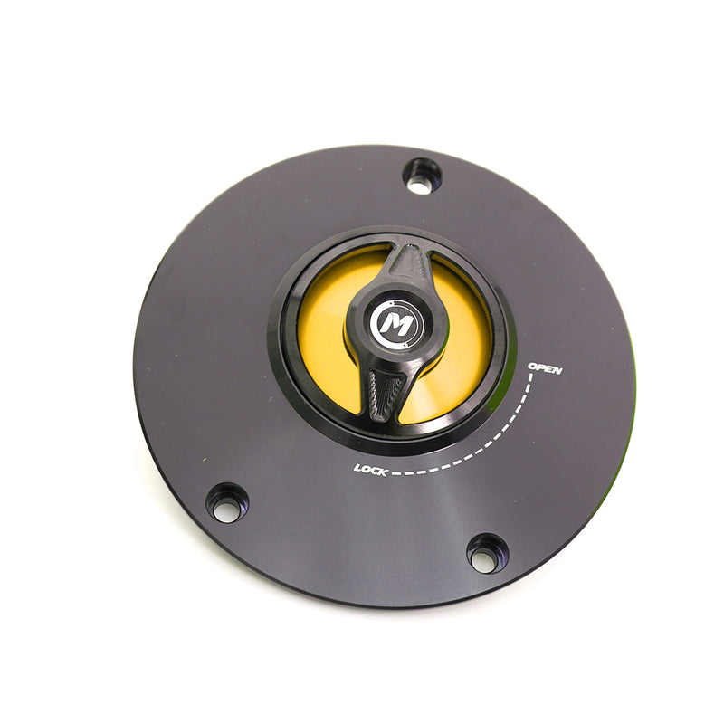 Gold Quick Lock Release REVO fuel cap for mototorcycle