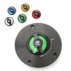 Green Quick Lock Release REVO fuel cap for mototorcycle