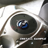 Blue Quick Lock Release REVO fuel cap installation