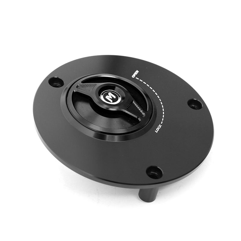 Black Quick Lock Release REVO fuel cap for mototorcycle