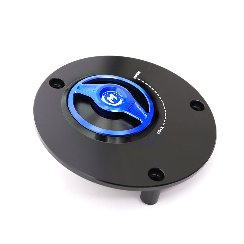 Blue fuel cap Fit Yamaha YZF R125 R25 R6 REVO Quick Lock Fuel Cap