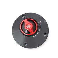 Red Quick Lock Release REVO fuel cap for mototorcycle