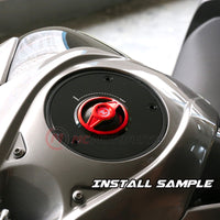 Red Quick Lock Release REVO fuel cap installation