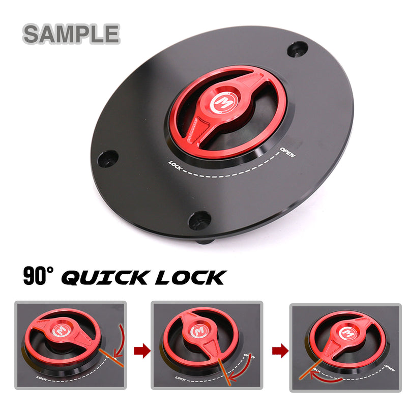 Detail about fuel cap Fit Kawasaki Z900RS Z750R Z125 REVO Quick Lock Fuel Cap