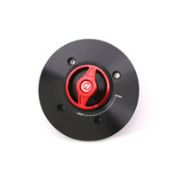 Red Quick Lock Release REVO fuel cap for mototorcycle