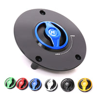 Blue fuel cap Fit Suzuki GSR750 GSX650F REVO Quick Lock Fuel Cap