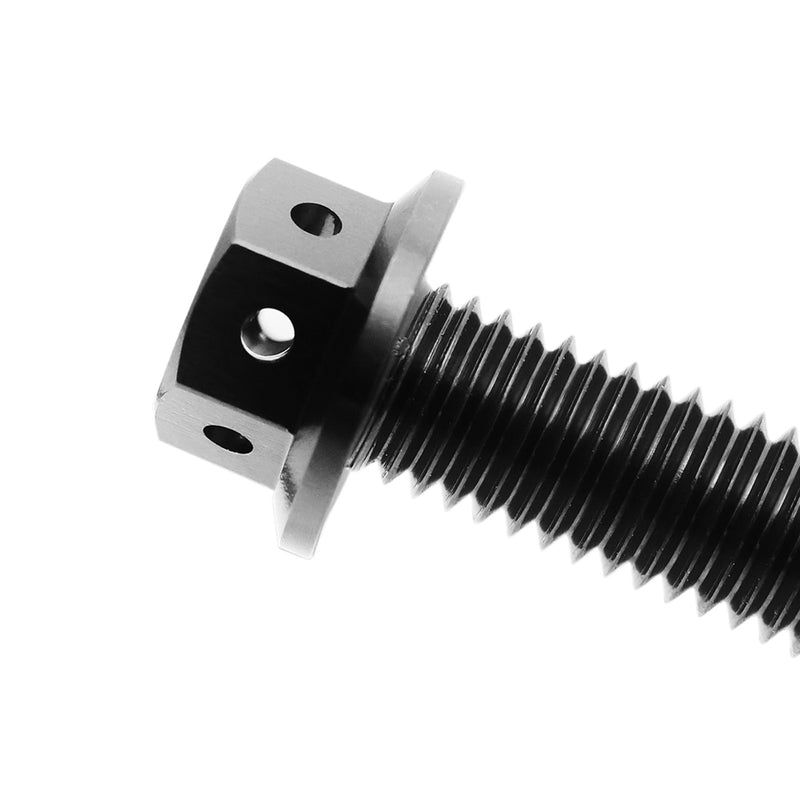 CNC Flanged Hex Head Race Spec Bolt M6 x 15mm - MC Motoparts