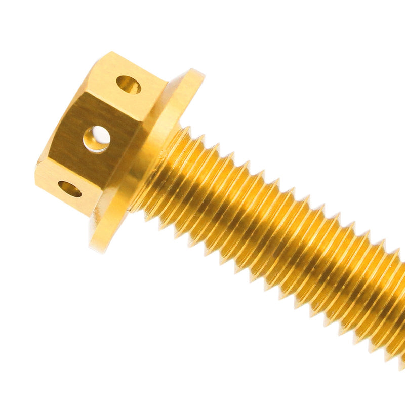 CNC Flanged Hex Head Race Spec Bolt M6 x 20mm - MC Motoparts