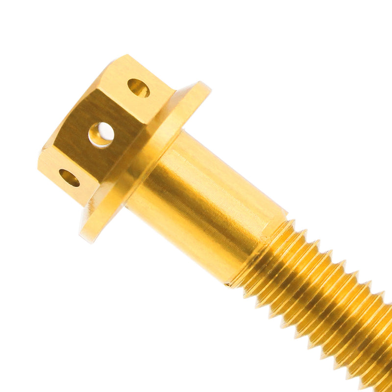 CNC Flanged Hex Head Race Spec Bolt M6 x 30mm - MC Motoparts