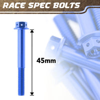 Aluminium Race Spec M6 x 45mm Pack x 5 Etched - MC Motoparts