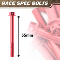 Aluminium Race Spec M6 x 55mm Pack x 5 Etched - MC Motoparts