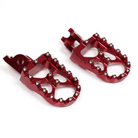 Fits Kawasaki KX250F 2006-2018 KX450F 2007-2018 Front Red MX Dirt Bike Foot Pegs - MC Motoparts