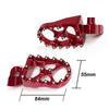 Fit Yamaha WR450F YZ125X YZ250F YZ450F Red Front MX Foot Pegs - MC Motoparts