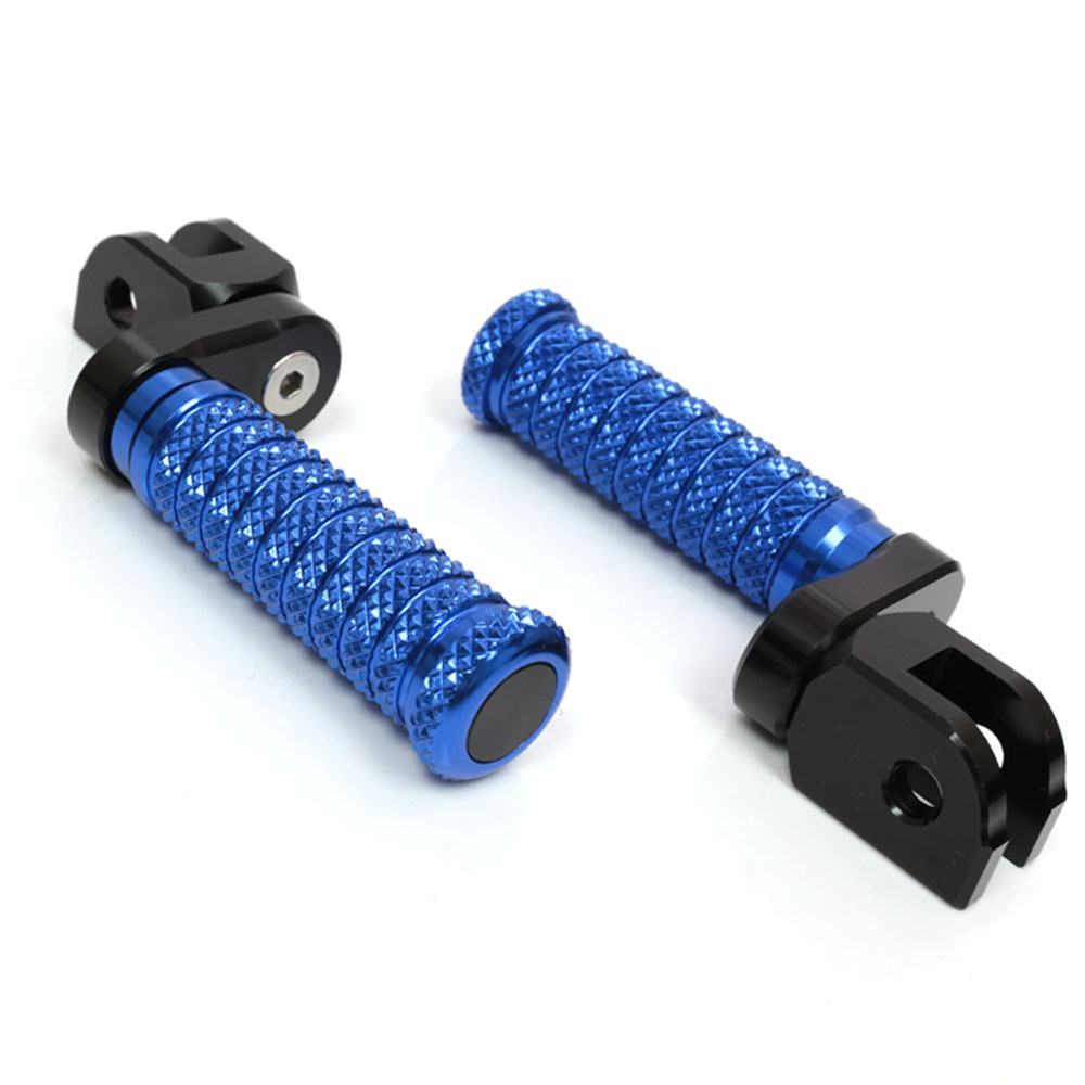 Fit Harley Davidson Fatboy Lo Iron 883 25mm Adjustable M-Grip POLE Front Foot Pegs - MC Motoparts