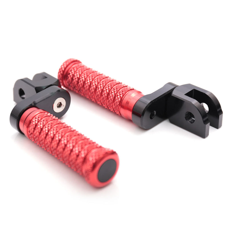 Fit Honda VTR1000 XL1000 Monkey Z125  25mm Adjustable M-Grip POLE Front Foot Pegs - MC Motoparts