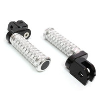 Fit Ducati Monster 600 695 800 1000 821 25mm Extension M-Grip POLE Front Foot Pegs - MC Motoparts