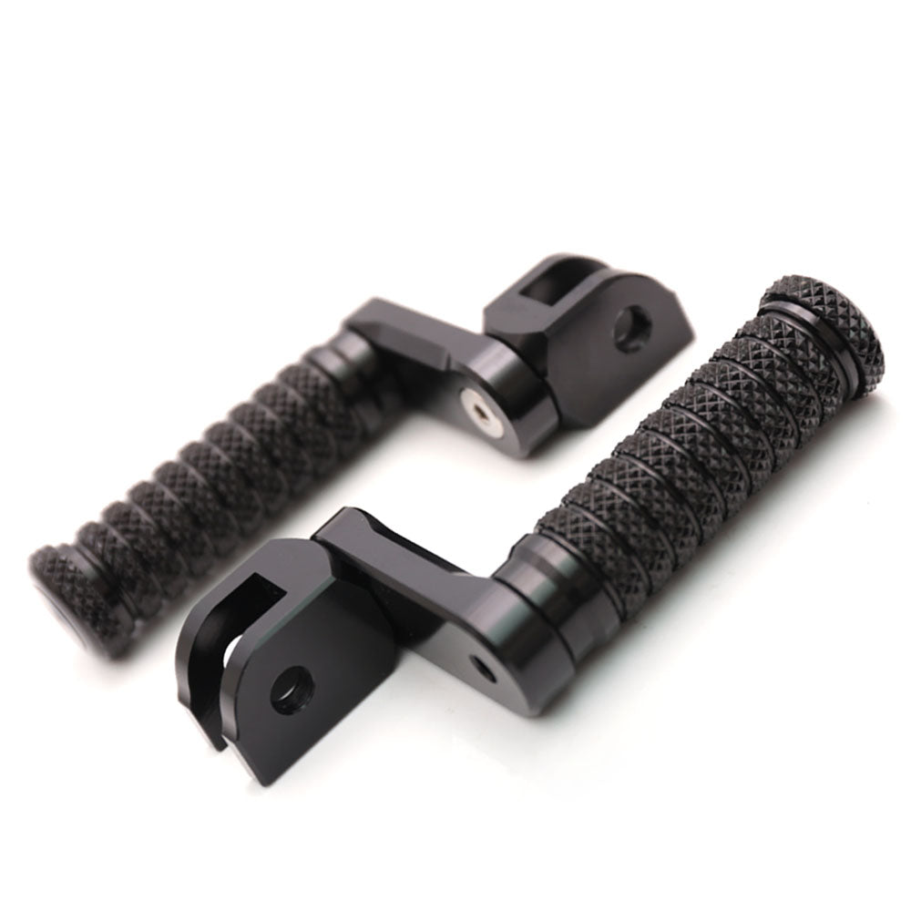 Fit Harley Davidson Breakout XR1200 Fatboy 40mm Adjustable M-Grip POLE Front Foot Pegs - MC Motoparts