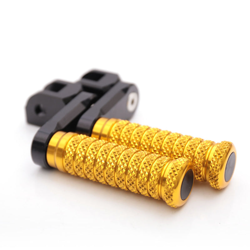Fit Honda ST1300 VTR1000 Z125M 40mm Adjustable M-Grip POLE Front Foot Pegs - MC Motoparts