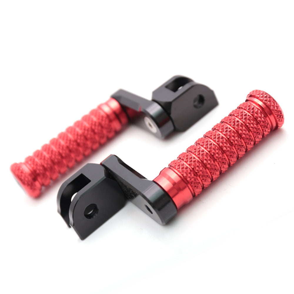 Fit Harley Davidson Breakout XR1200 Fatboy 40mm Adjustable M-Grip POLE Front Foot Pegs - MC Motoparts