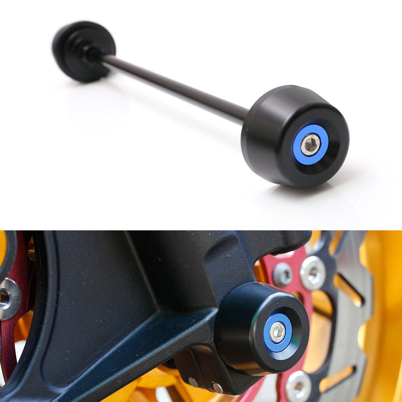 Fits Yamaha MT-07 XSR700 Tracer 700 Aluminum Delrin Front Axle Fork Slider - MC Motoparts