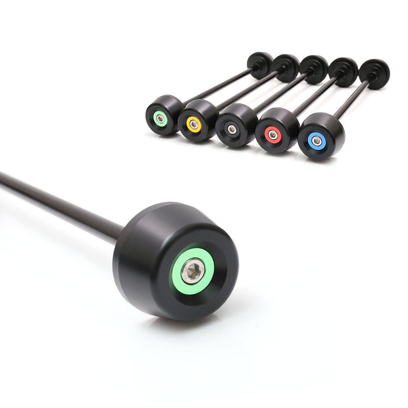 Fits Kawasaki Z800 2013-2015 Aluminum Delrin Front Axle Fork Slider - MC Motoparts