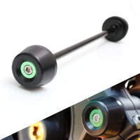 Fits Kawasaki Z800 2013-2015 Aluminum Delrin Front Axle Fork Slider - MC Motoparts