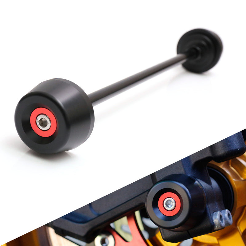 Fits MV Agusta Brutale 675 800 F3 675 800 Aluminum Delrin Front Axle Fork Slider - MC Motoparts