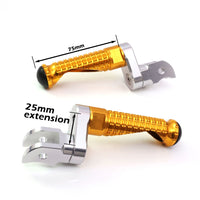 Fit Honda CB1000R CB500X CB600F MPRO 25mm Multi-step Front Foot Pegs - MC Motoparts
