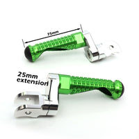 Fit Kawasaki Z1000 Z125 Z750 Z900 MPRO 25mm Extension Front Foot Pegs - MC Motoparts