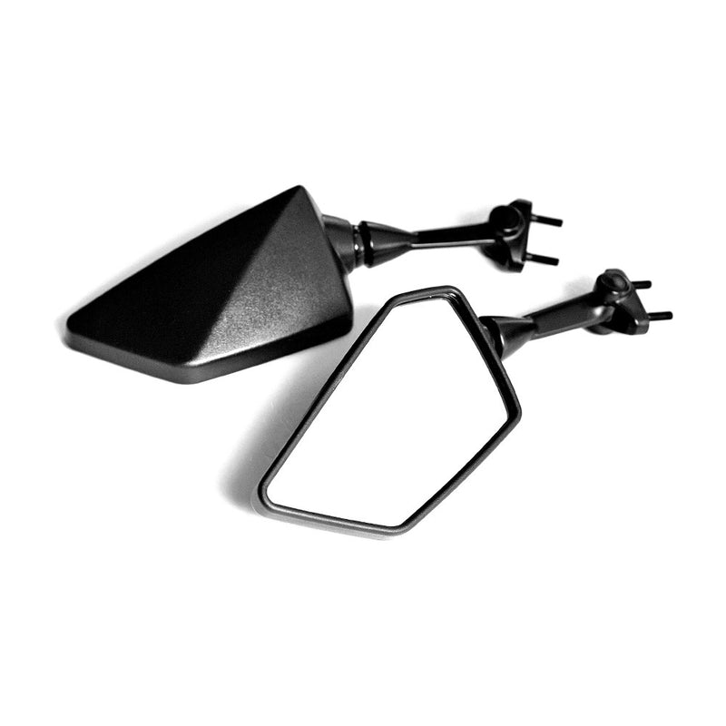 Fit Kawasaki Ninja 250R EX250 Black eMark Aftermarket Rear View Mirrors - MC Motoparts