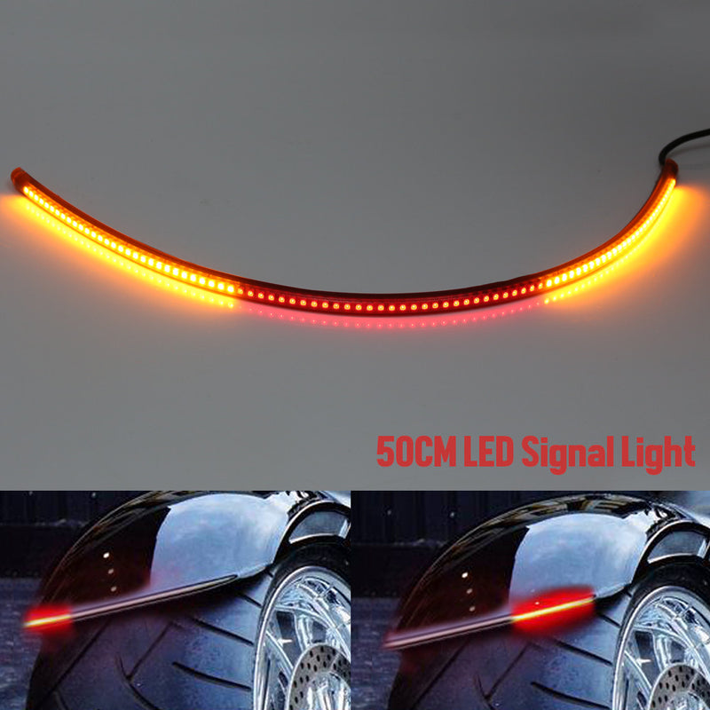 50cm AMP-Z Rear LED Turn Signal Brake Light Strip - MC Motoparts