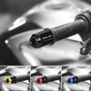 Fit Kawasaki ZX-6R ZX-10R Ninja Engraved Logo ATOM Bar Ends - MC Motoparts
